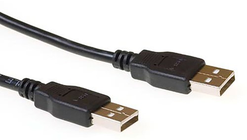 Kabel ACT USB 2.0 A male - USB A male 3 meter 1 Stuk