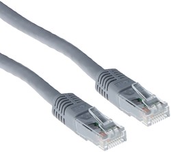 Kabel ACT U/UTP CAT6 patchkabel RJ45 Grijs 0.5 meter