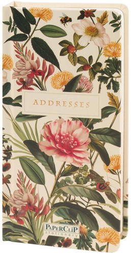 Adressenboek Paperclip Colibri 18x9cm 80vel 100gr 1 Stuk