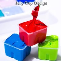 Gouache HIMI 56 kleuren 30gr neon en mtl box wit 1 Stuk-3