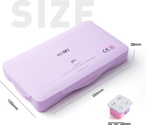 Gouache HIMI Twin cups 36 kleuren 12gr box lila 1 Stuk-1