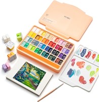 Gouache HIMI twin cups 48 kleuren 12gr box peach 1 Stuk-6
