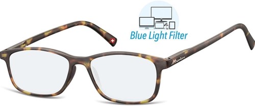 Leesbril Montana +2.00dpt blue light filter bruin 1 Stuk