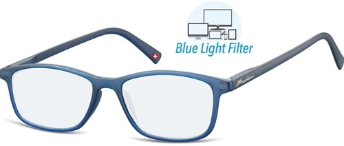 Leesbril Montana +1.00dpt blue light filter blauw 1 Stuk
