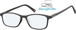 Bril Montana +0.00dpt blue Light filter zwart 1 Stuk