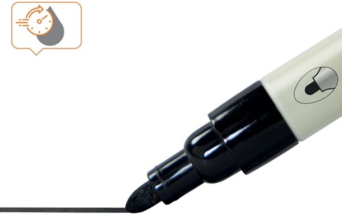 Whiteboardmarker Nobo rond zwart 3mm 4 pak-8