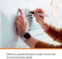 Whiteboardmarker Nobo rond zwart 3mm 4 pak-2