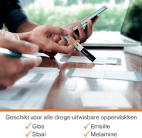 Whiteboardmarker Nobo rond zwart 3mm 4 pak-21