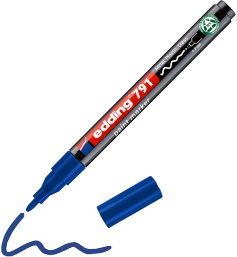 Paintmarker edding 791 alcoholbasis 1-2mm blauw 1 Stuk-2
