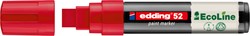 Paintmarker edding 52 Eco waterbasis 4-15mm rood 1 Stuk