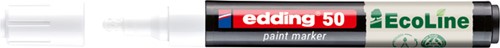 Paintmarker edding 50 Eco waterbasis 2-3mm wit 1 Stuk