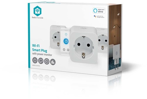 Slimme stekker Nedis Smartlife Wifi 3 stuks wit 3 Stuk-2