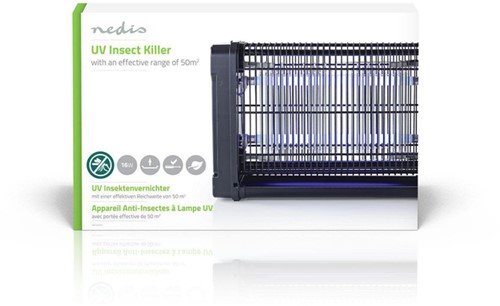 Insectenlamp Nedis electrisch 2x8watt 50M2 zwart 1 Stuk-2