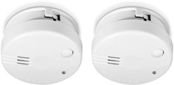 Rookmelder Alecto mini 2 stuks met 5 jaarbat wit 2 Stuk
