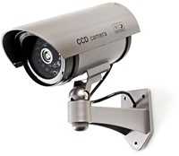 Dummy beveiligingscamera Nedis buiten grijs 1 Stuk-3