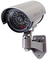 Dummy beveiligingscamera Nedis buiten grijs 1 Stuk