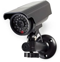 Dummy beveiligingscamera Nedis solar buiten grijs 1 Stuk