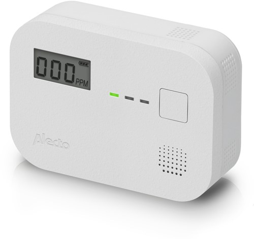 Koolmonoxidemelder Alecto 10 jaar sensor wit 1 Stuk-2