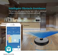 Robotstofzuiger Nedis wifi laser 3-in-1 zwart 1 Stuk-7