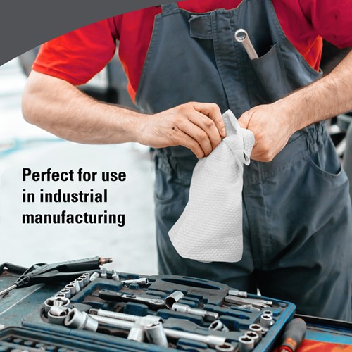 Poetsdoek WypAll X80 PowerClean 426x281mm wit 160 Vel-2