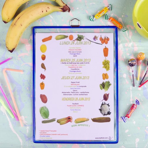 Zichtpanelenframe hangend Tarifold A4 blauw 5st 5 Stuk-3