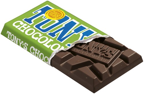 Chocolade Tony Chocolonely puur amandel zee 90gr 90 Gram
