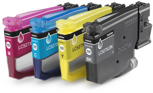 Inktcartridge Brother LC-527XL zwart + 3 kleuren 4 Stuk-2