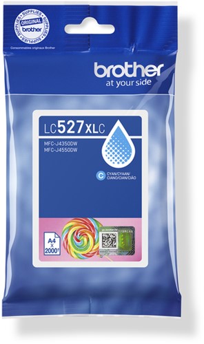 Inktcartridge Brother LC-527XLC blauw 1 Stuk
