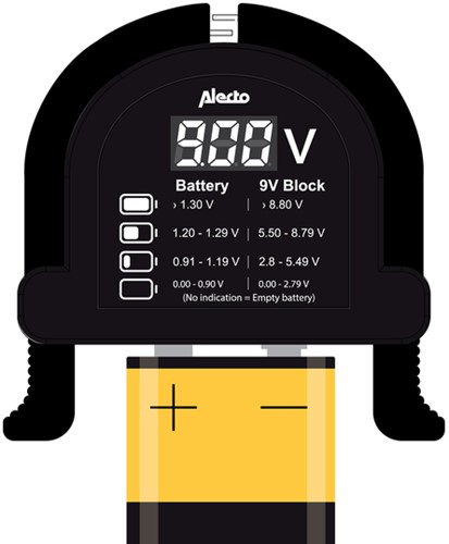 Batterijtester Alecto BTT2 1 Stuk-1