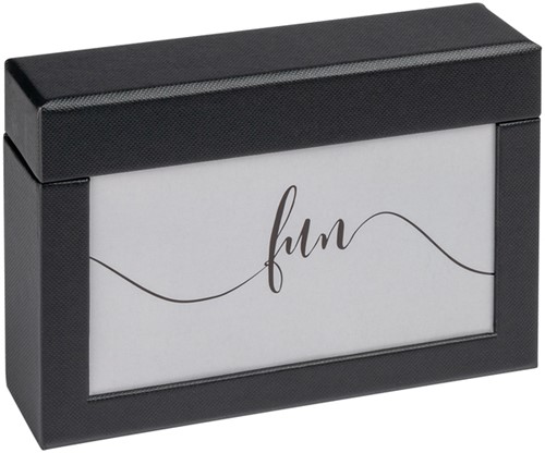 Fotobox walther design Fun 10x15cm 100 foto's zwart
