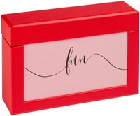 Fotobox walther design Fun 10x15cm 100 foto's rood 1 Stuk