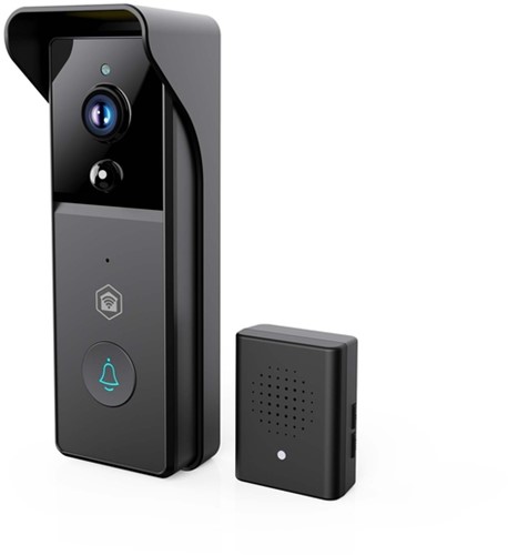 Videodeurbel Nedis Wifi 3MP Full HD zwart 1 Stuk-2