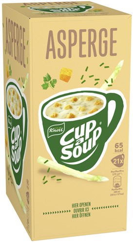 Cup a Soup Knorr asperge 175ml 21 Zak-3