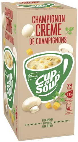 Cup a Soup Knorr champignon creme 175ml 21 Zak-3