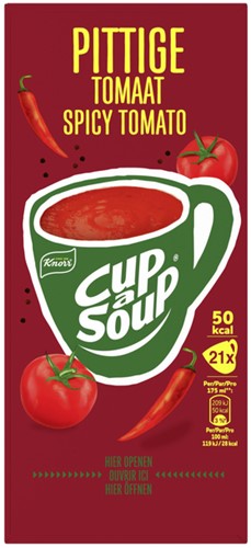 Cup a Soup Knorr pittige tomaat 175ml 21 Zak-2