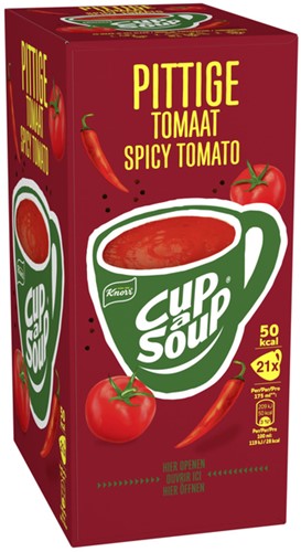 Cup a Soup Knorr pittige tomaat 175ml 21 Zak-3