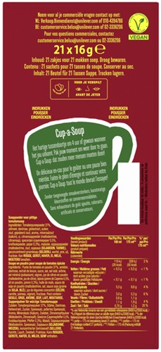 Cup a Soup Knorr pittige tomaat 175ml 21 Zak-1