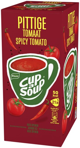 Cup a Soup Knorr pittige tomaat 175ml 21 Zak-2