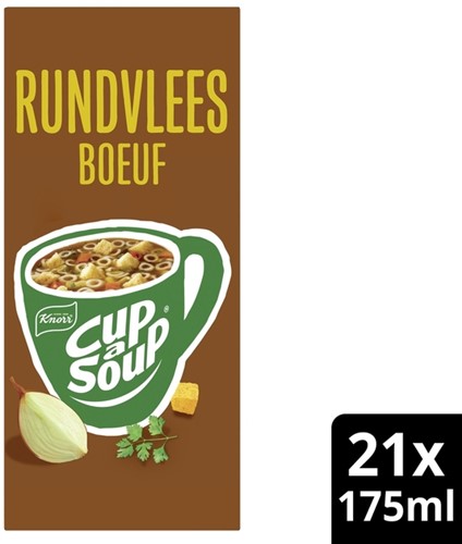 Cup a Soup Knorr rundvlees 175ml 21 Zak