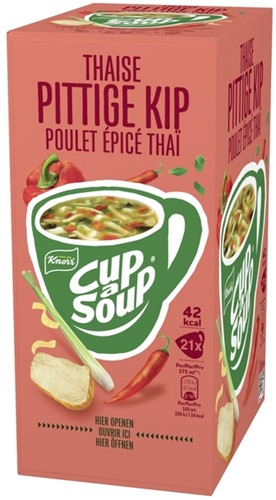Cup a Soup Knorr Thaise pittige kip 175ml 21 Zak-2