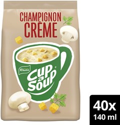 Cup a Soup Knorr machinezak champignon creme 140ml 40 portie