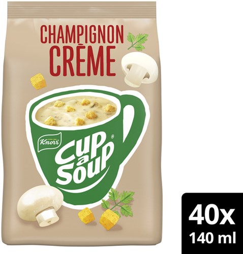 Cup a Soup Knorr machinezak champignon creme 140ml 40 portie