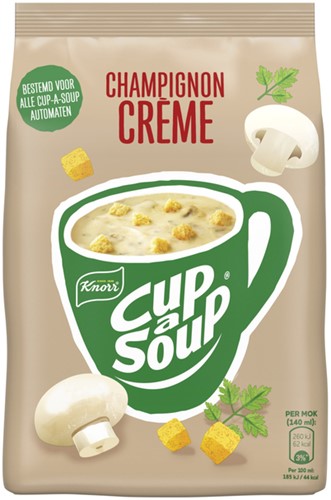 Cup a Soup Knorr machinezak champignon creme 140ml 40 portie-2