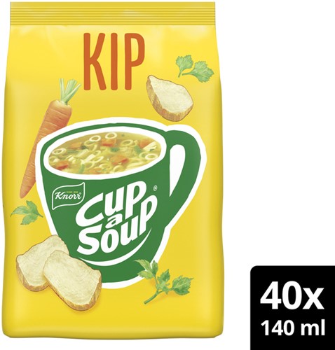 Cup a Soup Knorr machinezak kip 140ml 40 portie