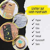 Acrylmarker Online lettering 5 breedtes zilver 5 Stuk-6