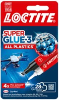 Secondenlijm Loctite All Plastic 2gr+4 ml 1 Stuk