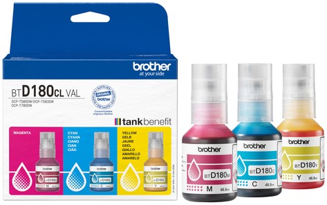 Navulinkt Brother BT-D180CLVAL 3 kleuren 4 Stuk-3