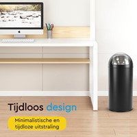 Afvalbak BRASQ Push Bin PB230+ 30 liter zwart 1 Stuk-7