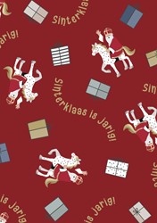 Inpakpapier Sint en Co 200x70cm assorti 1 Rol