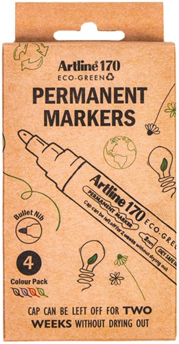 Permanent marker Artline 170 Eco rond M ass 4st 4 Stuk-2